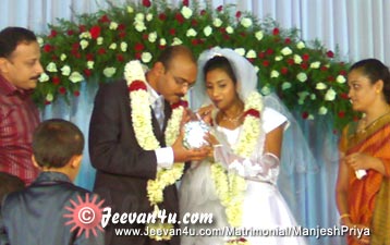 Manjesh Priya Marriage Photo gallery